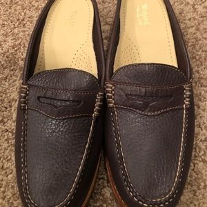GH Bass Weejuns womens mules.  Size 9.5.  Color eggplant.